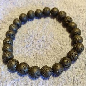 🆕 Black Lava Essential Oil Diffuser Bracelet